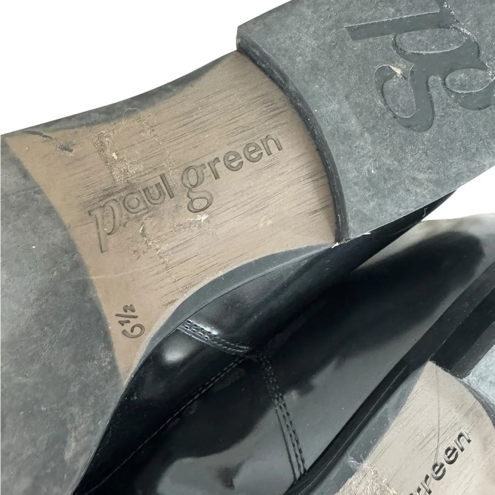 Vintage Paul Green Unisex Black Oxford Shoes